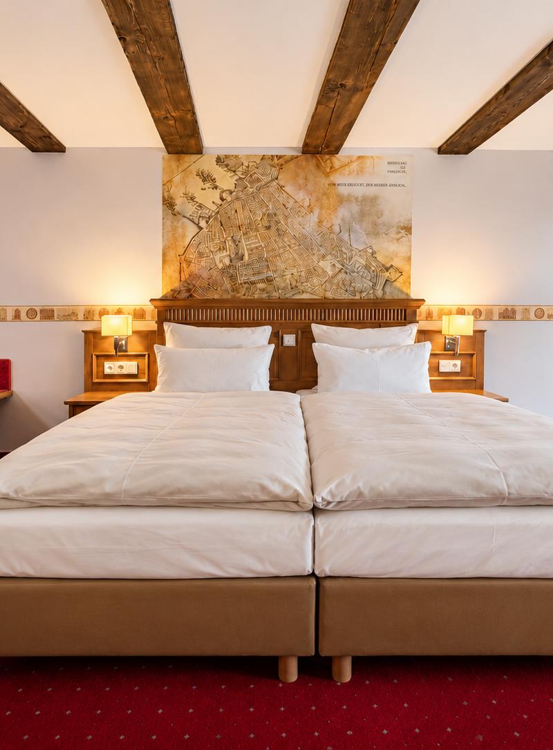 Scheelehof Stralsund – Doppelzimmer Standard (Hinterhaus) 1