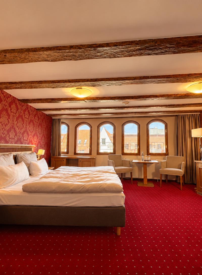 Scheelehof Stralsund – Doppelzimmer Standard (Vorderhaus) 1